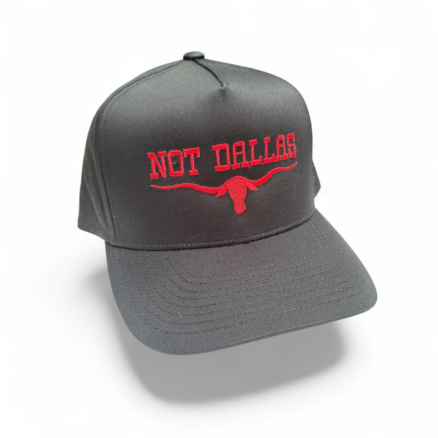 Black & Red NOT DALLAS Hat