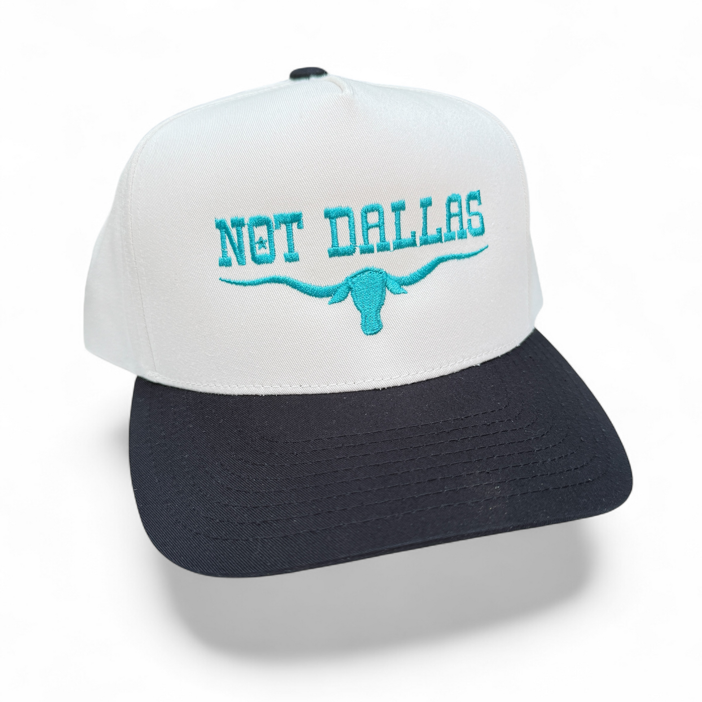 Turquoise & Black NOT DALLAS Hat