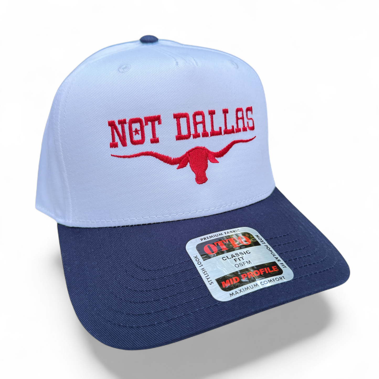 Red on Navy NOT DALLAS Hat